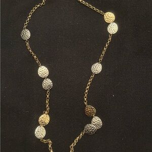 Gold and Silver Chain Necklace